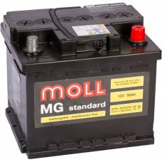 MOLL MG Standard 50 Ач 430 А обратная пол. (низкий)